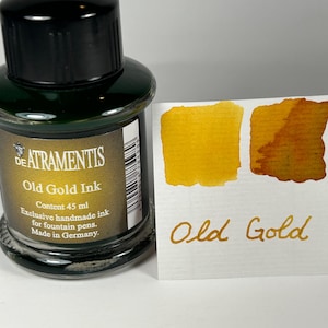 De Atramentis Fountain Pen Ink 45ml - Old Gold- Standard Ink