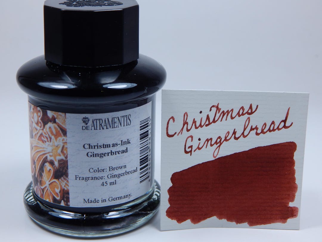 De Atramentis Fountain Pen Ink 45ml - Christmas Gingerbread - Scented ...