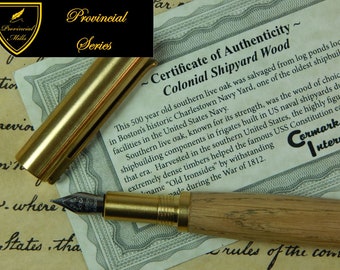 Provincial Fountain Pen with Limited Edition Colonial Shipyard Wood - Free Shipping #DS504