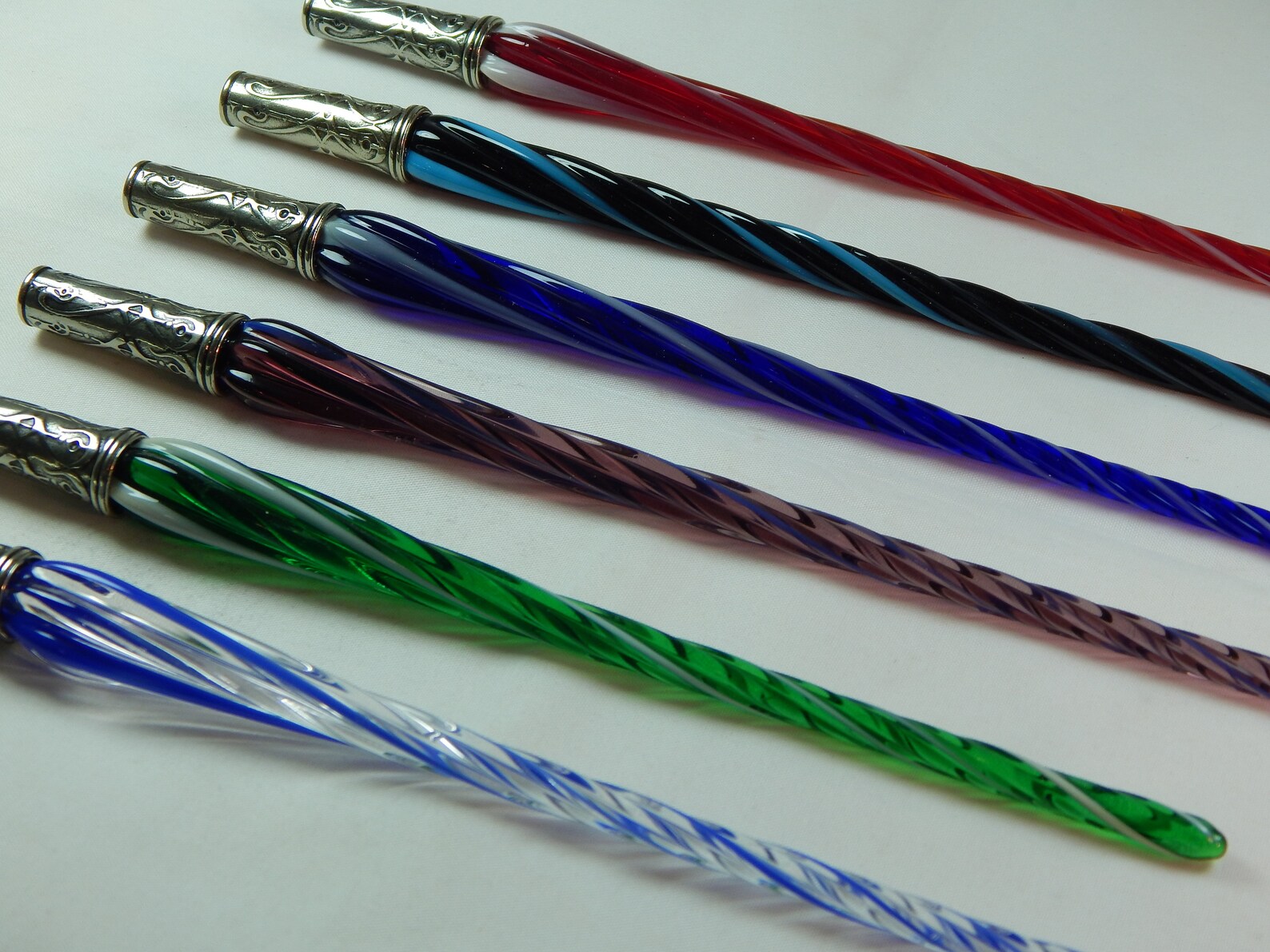 Bortoletti Murano Glass Dip Pen With Bronze Nib Holder Set Etsy