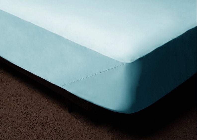 One Pocket Sheets Set Fitted Bed Sheets Set Semi Fitted Top Etsy