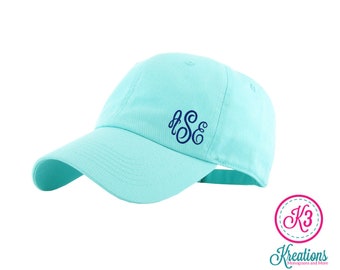 Embroidered Side Monogram Ball Cap, Monogrammed Hat, Custom Hat, Personalized Ball Cap, Gift, Side Monogram