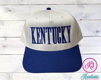 Kentucky Wildcats Baseball Cap, Puff Embroidery, Snapback Hat