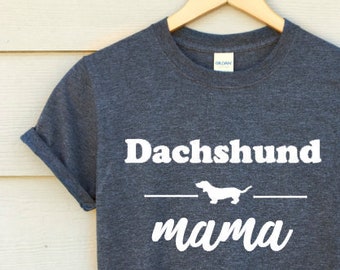 Dachshund Mama Shirt - Doxie Mom Bella Canvas Tee
