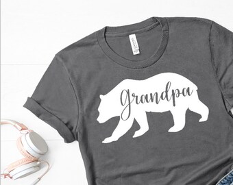 Grandpa bear shirt / men's shirt / dad shirt / papa bear shirt / gifts for him / unisex shirt