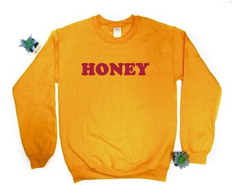 yellow honey crewneck