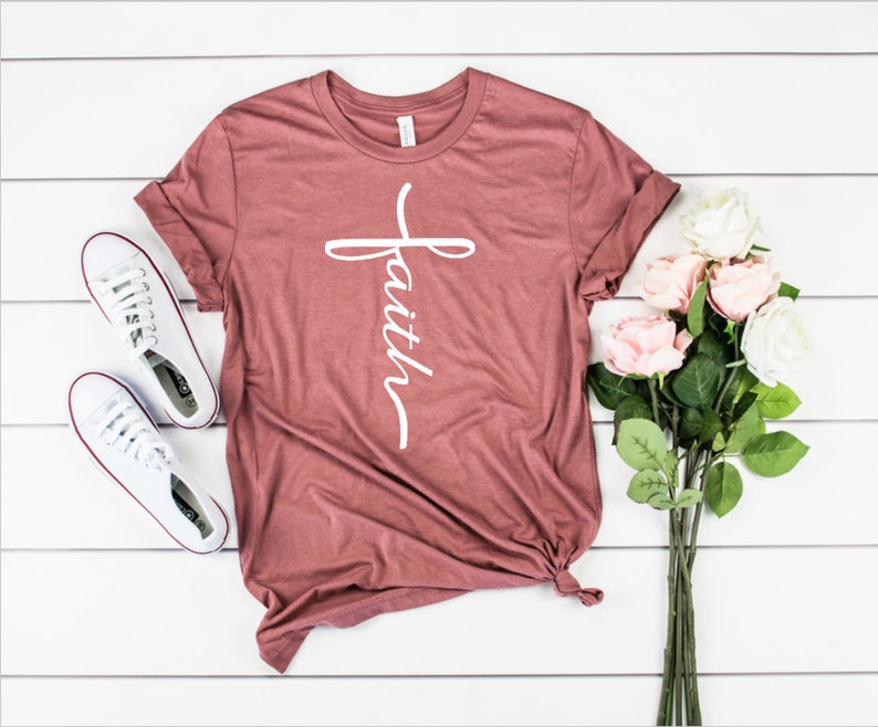 Faith Shirt / Faith Cross Shirt / Cross Shirt / Christian - Etsy