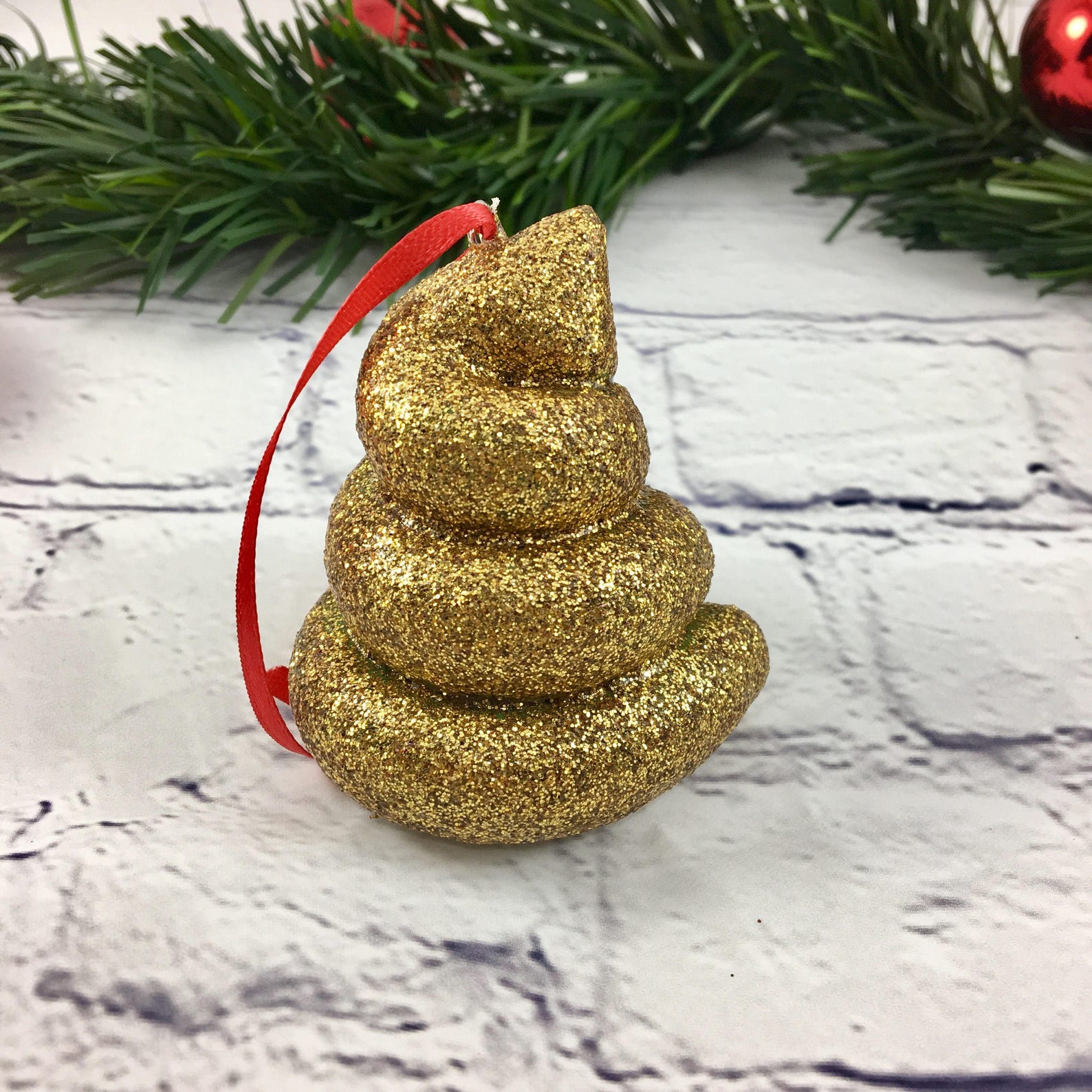 Reindeer Poop Ornament Poop Ornament Christmas Gag Gift Etsy