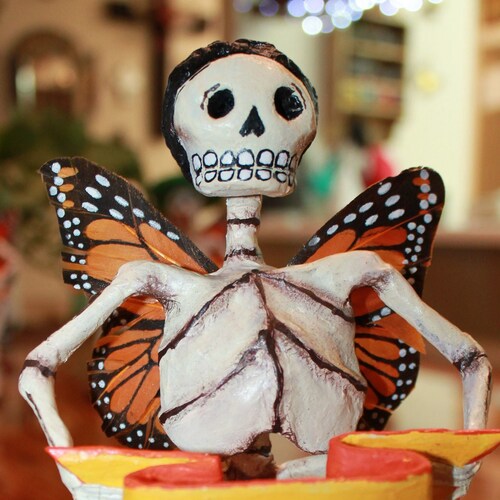 Dia de Muertos Art / Catrinas / Kid Skull  / Monarch Butterflies / Gifts / Altar / Ofrendas / Calaveritas / Mexican Ofrenda / Muertitos
