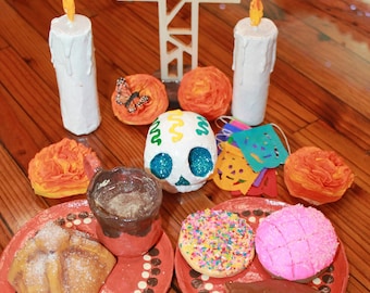 Mini Mexican Ofrenda: Dia de Muertos Altar with Pan Dulce