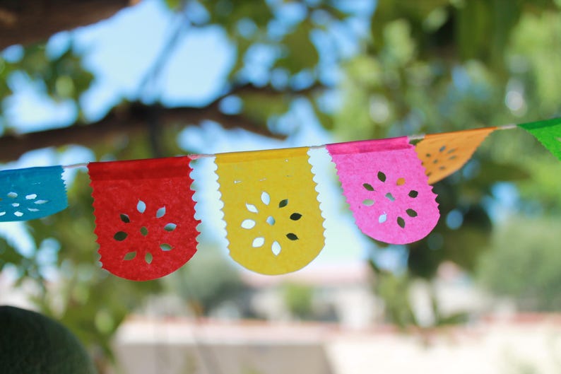 Mexican Papel Picado Banner: Dia de los Muertos Decor, Handmade in Puebla image 9