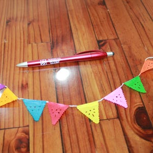 Mexican Papel Picado Banner: Dia de los Muertos Decor, Handmade in Puebla image 10