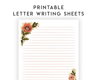 SPANISH Printable Letter Writing Sheets - Throw all your anxiety on him, because he cares for you 1 Peter 5:7, Ministry, Personal Letters