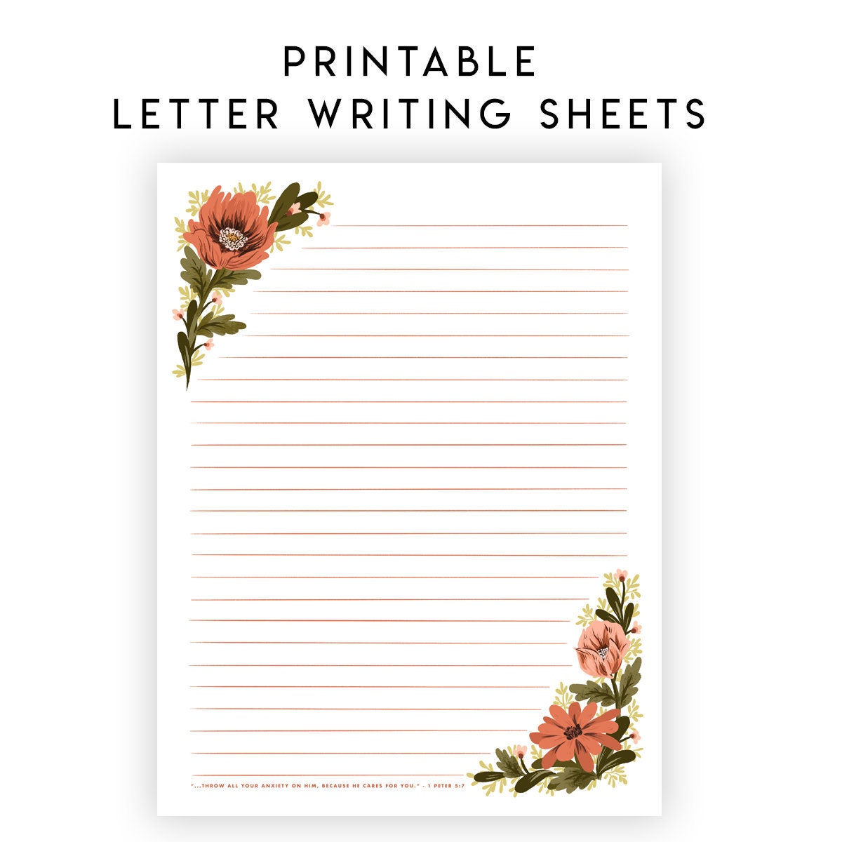 Printable Letter Writing Template | stickhealthcare.co.uk
