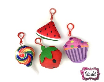 Felt Puffy Keychain, Pom Pom Keychain Party Favor, Handbag charm, Handbag accessory
