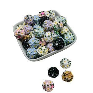 20mm Mix Beads Flower Fancy Beads Chunky Beads, Fancy Beads for Pen DIY