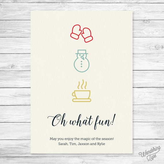 Oh What Fun Holiday Card