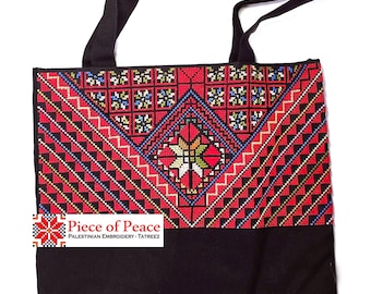 Palestinian Embroidered Tote Bag