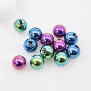 End Beads Pack for 14g 12g 10g Blue Green Purple IP 316L Surgical Steel Extra Balls Externally Threaded Body Jewelry Replacement Spare Parts