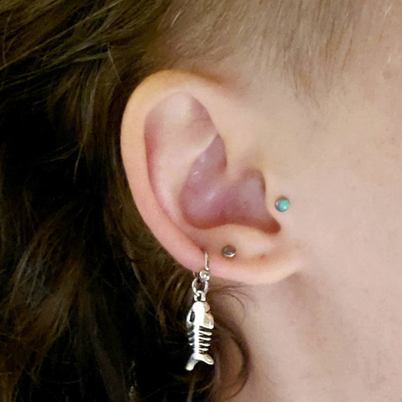Fish Bones Cartilage Jewelry 20g/18g/16g/14g 6mm19mm 316L Etsy