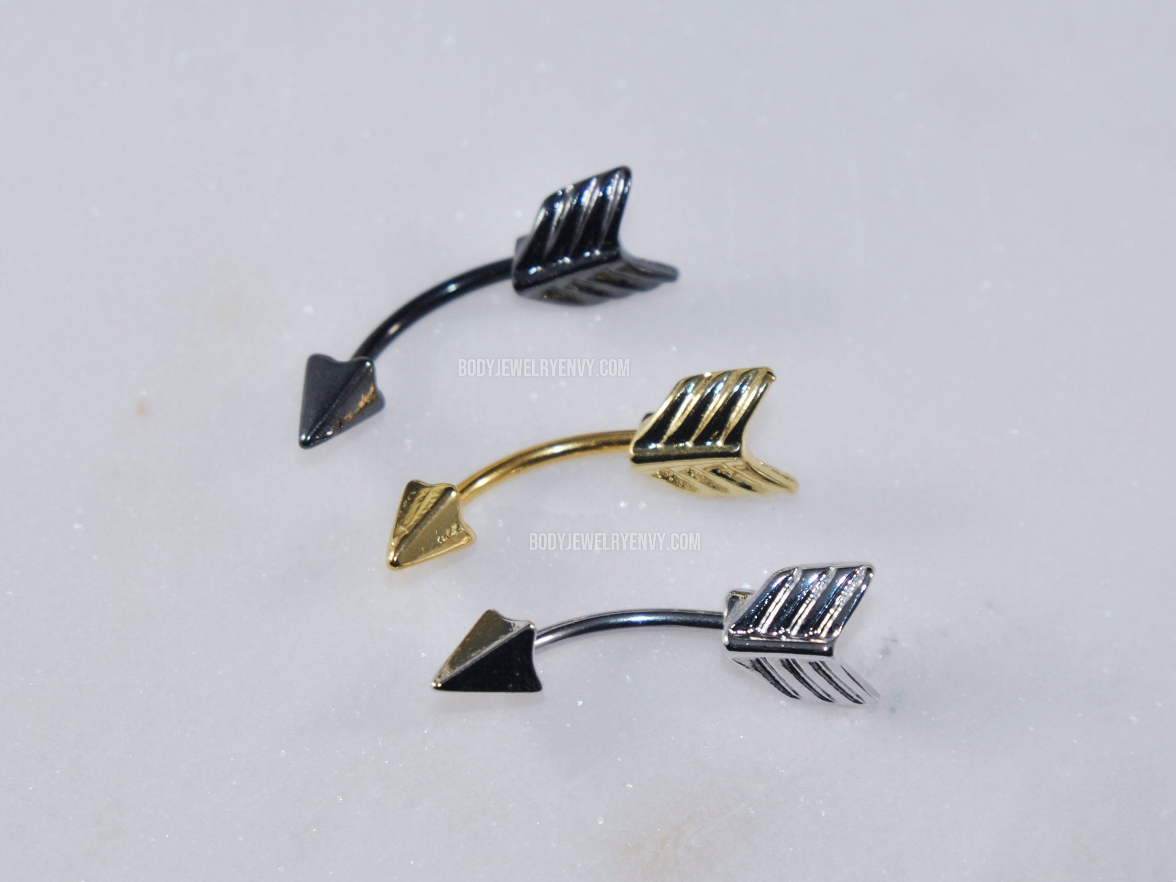 Curved Arrow Earring - Etsy