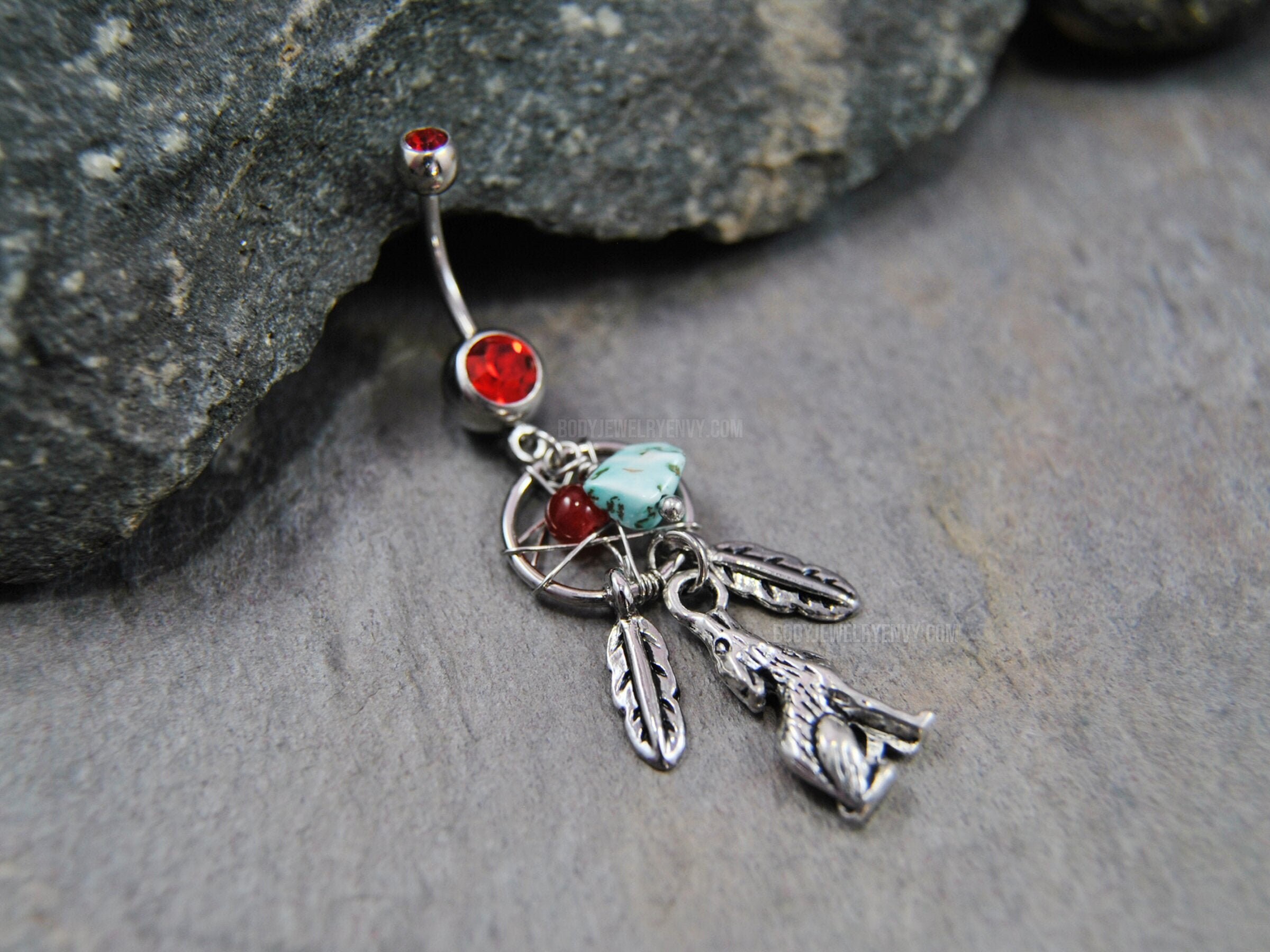 Wolf Navel Piercing Etsy