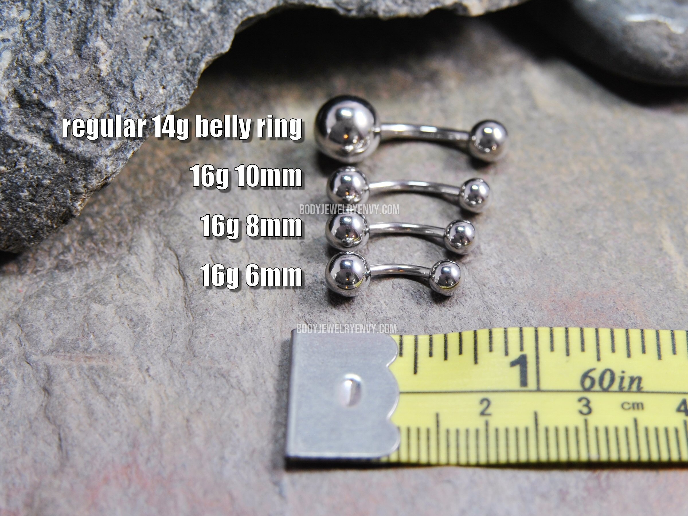 16g belly ring deals