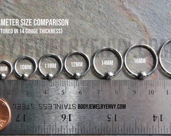 Anelli Di Perline Prigioniere In Titanio - Piercing In Titanio - Foto 2