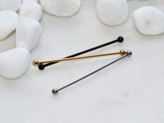 Covet Jewelry Safety Pin Nipple Ring//Ear 316L Surgical Steel