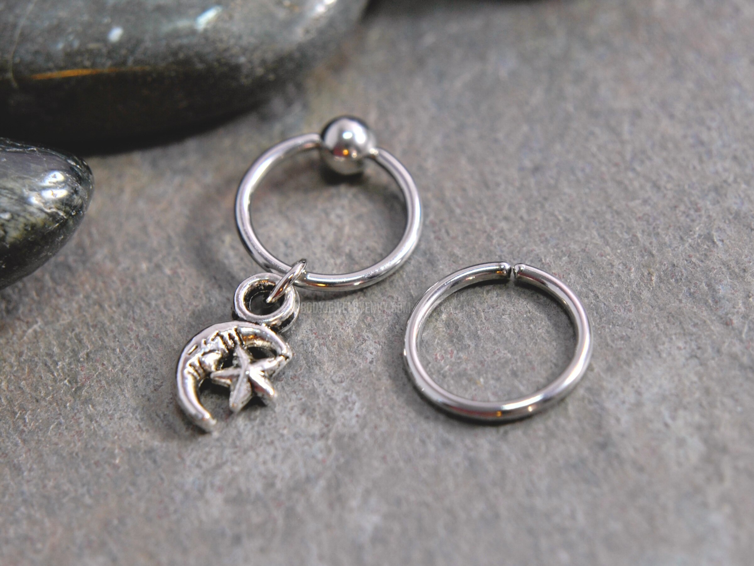 Sterling silver outlet captive bead ring