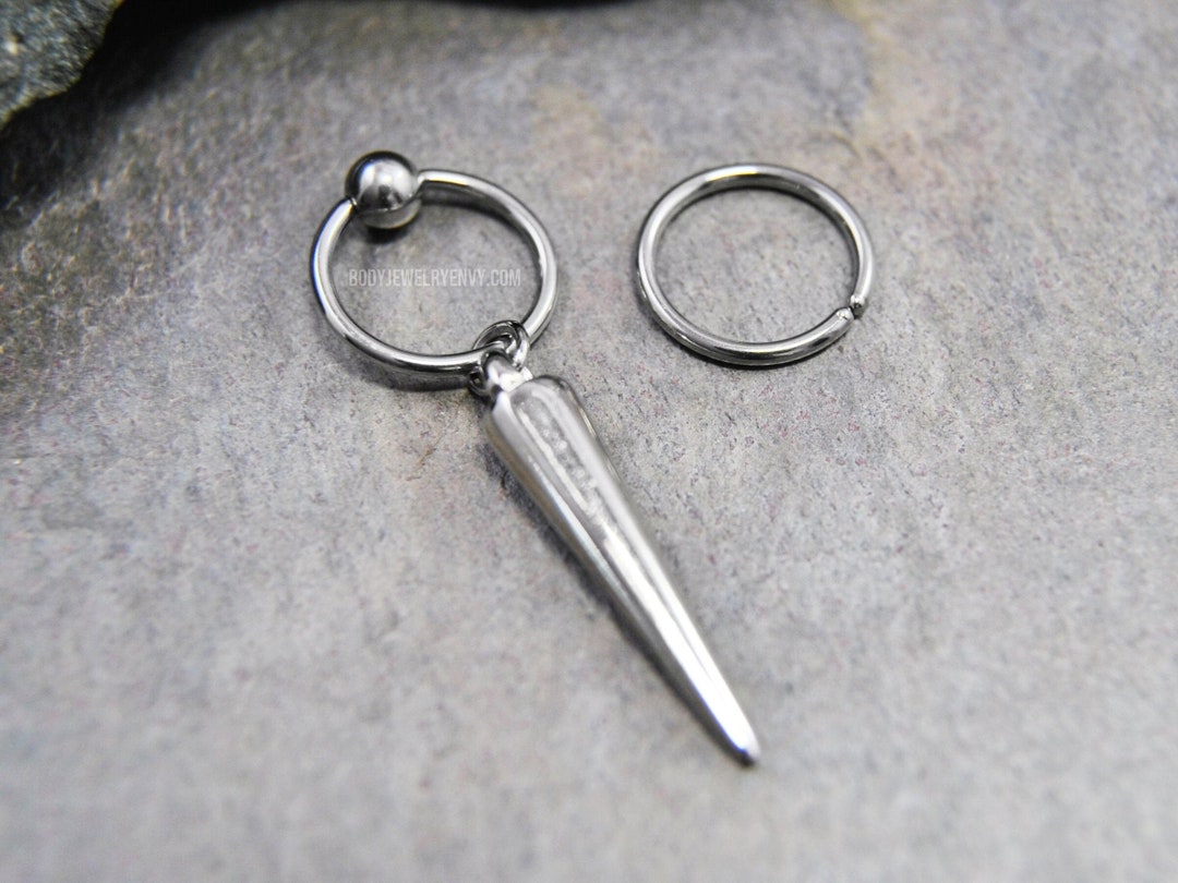 Spike Cartilage Earring, 316L Stainless Surgical Steel 20g/18g/16g