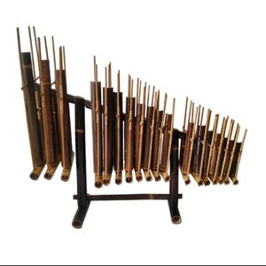 13-Note Angklung – Handmade Black Bamboo Instrument