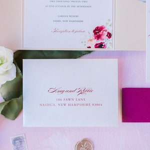 Classic Champagne Gold Pocketfolder Wedding Invitation, Formal Wedding Invite, Tri-fold Pocket Invite, Elegant Pocket Wedding Invitation image 7