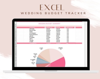 Wedding Budget Planner – Excel Spreadsheet, Checklist (Digital Download)