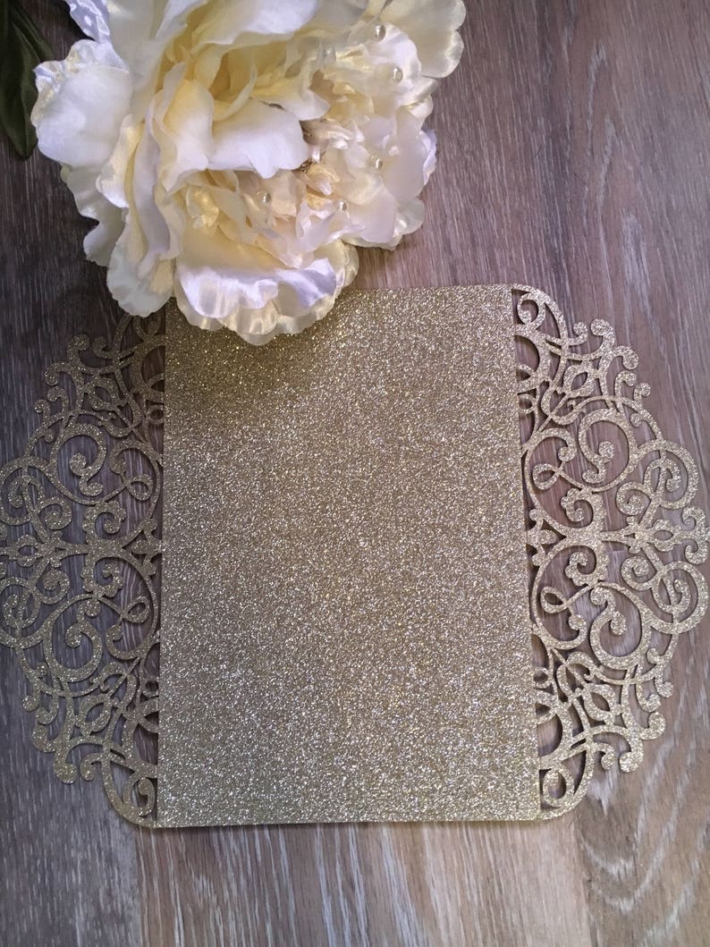Laser Cut Wedding Invitation Laser Cut Wedding Invite Etsy