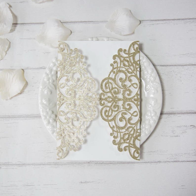 Laser Cut Wedding Invitation Laser Cut Wedding Invite Etsy