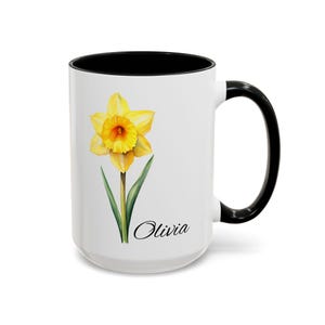 Gepersonaliseerde bloemenmok geboorte maart, bloemenbeker geboorte maart, bloemencadeaus geboorte maart, bloemencadeau maart geboorte, bloemencadeau maart geboorte, verjaardagscadeau maart