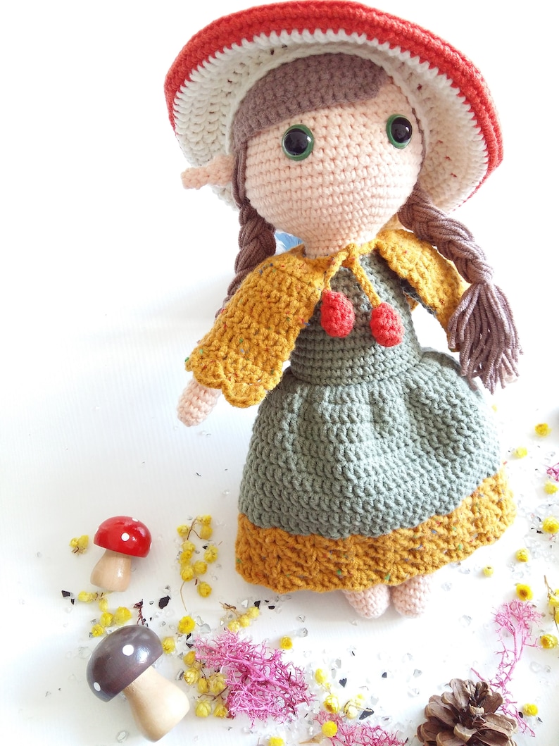 Amigurumi crochet pattern Mushroom Fairy PDF Download | Etsy