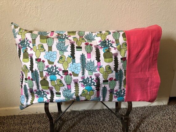 Cactus Theme Travel Size Pillow And Pillow Case Etsy