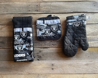 Raiders 3 piece  kitchen gift set