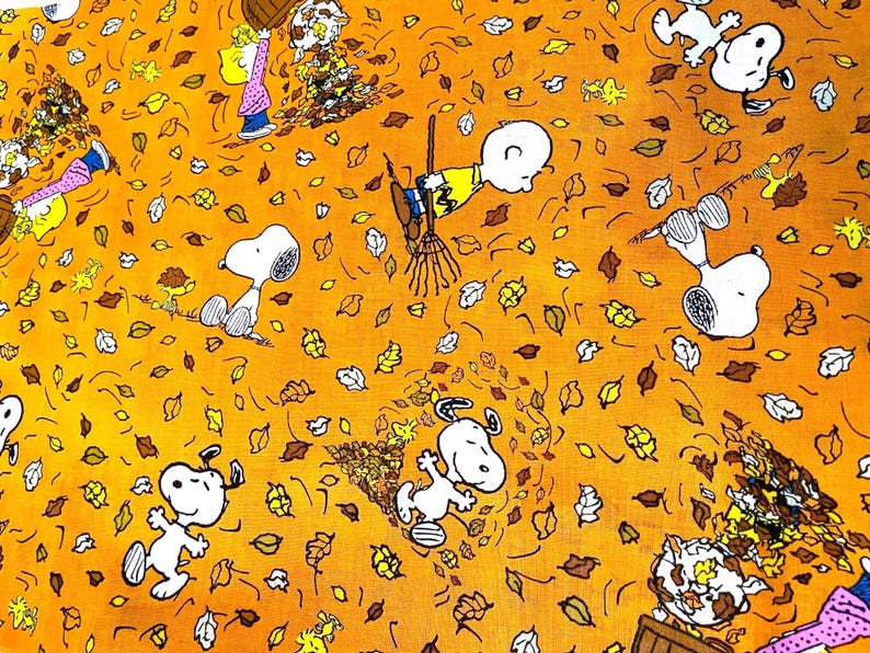 Snoopy Raking FABRIC Remnants, Snoopy, Peanuts, Jungle Jive, Transformers - Etsy