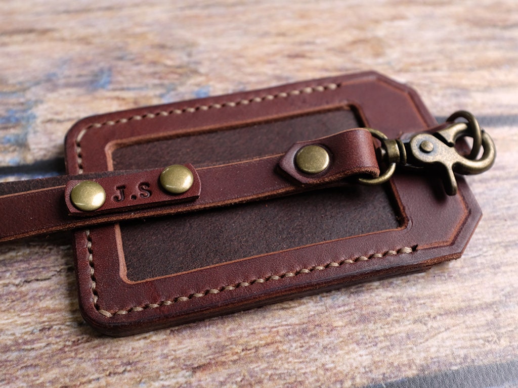 Leather ID Holder With Personalised Lanyard, ID Card Holder, Pass Holder, Badge  Holder, Anniversary Gift Fathers Day 