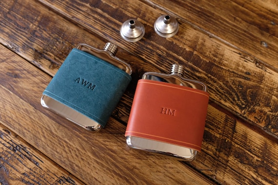 8OZ PERSONALIZED - Git Wrecked Flask - BLACK, RED, STAINLESS, OR 6OZ LEATHER 8OZ PERSONALIZED - Git Wrecked Flask - BLACK, RED, STAINLESS, OR 6OZ LEATHER