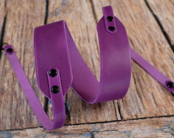 Full Grain Leather Camera Strap, Personalised DSLR Strap, Fujifilm / Canon / Nikon, 3rd Anniversary Gift