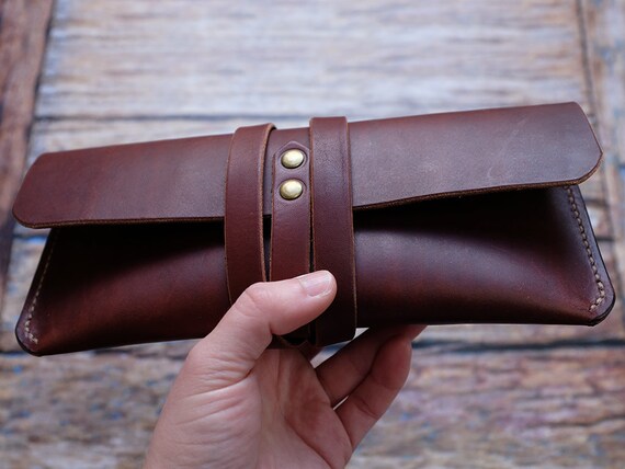 Italian leather pencil case deals