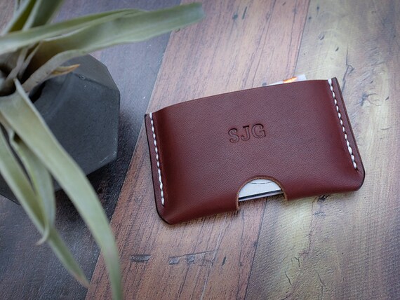 Shield Wallet - Minimalist Leather Business Credit Card Holder