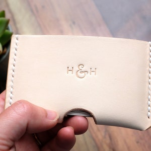 Porte-cartes en cuir italien personnalisé, porte-cartes, cadeau en cuir pour la fête des pères