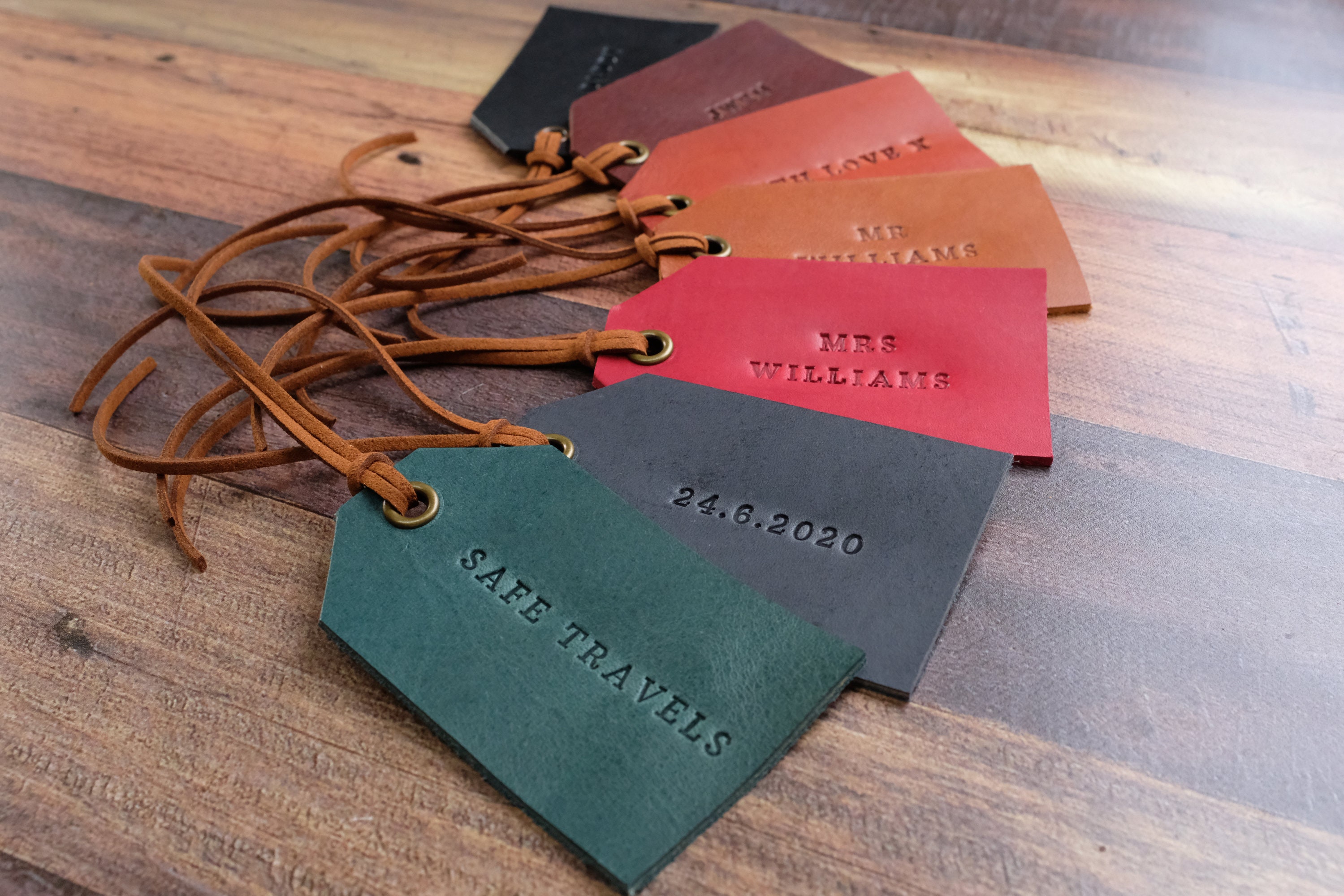 Personalised Leather Gift Tag Name Tag Gift Wrapping Etsy UK