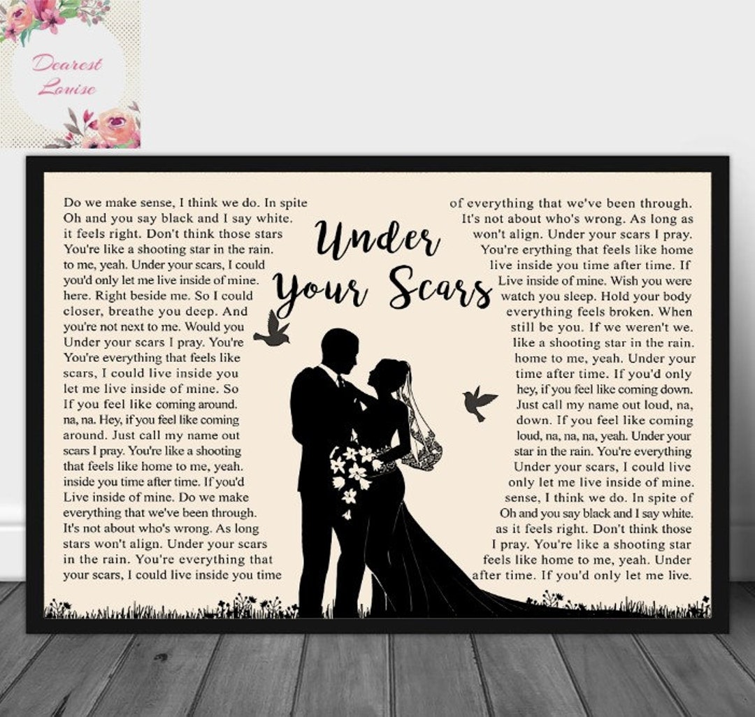 Godsmack Under Your Scars Lyrics Poster When Legends Rise Etsy