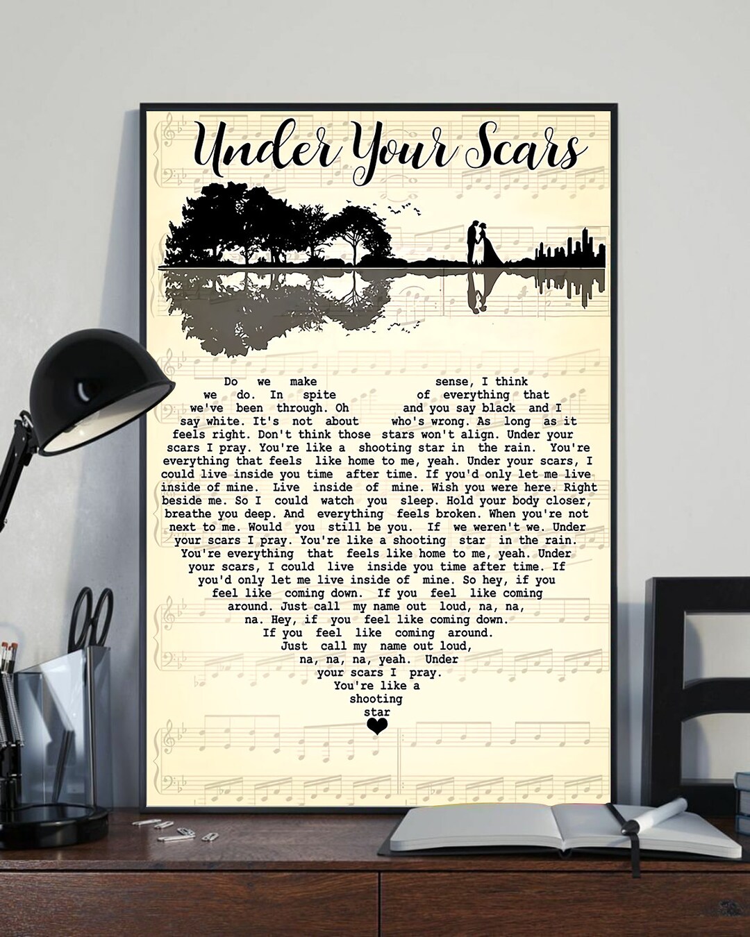 Godsmack Under Your Scars Lyrics Poster When Legends Rise Etsy